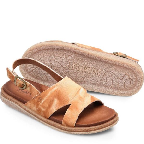 Born | Women's Carah Sandals - Glazed Ginger Suede (Multicolor) | Quick Ship