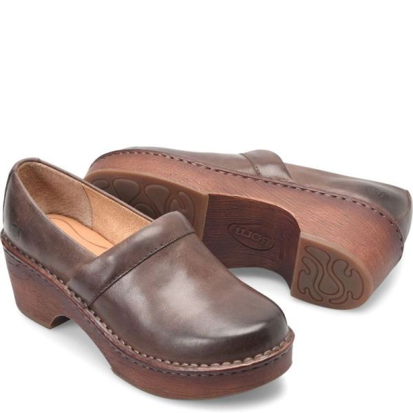 Born | Women's Freya Clogs - Chocolate (Brown) | Quick Ship