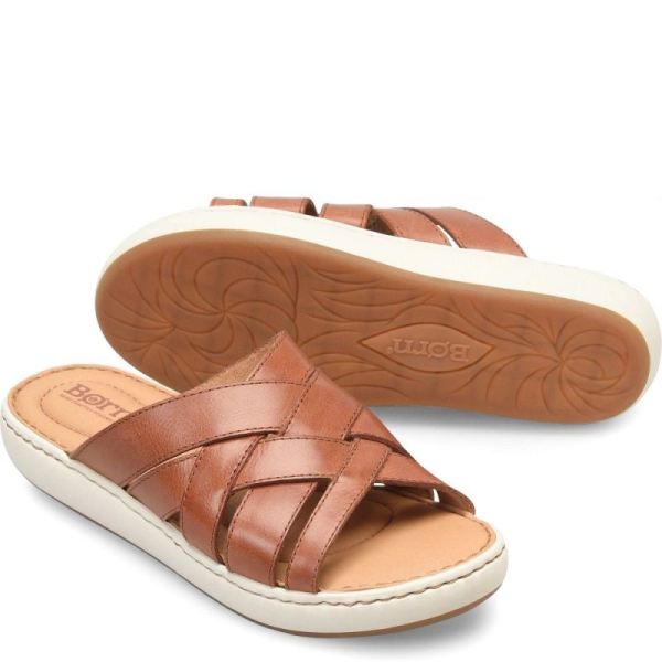 Born | Women's Jenny Sandals - Cognac (Brown) | Quick Ship