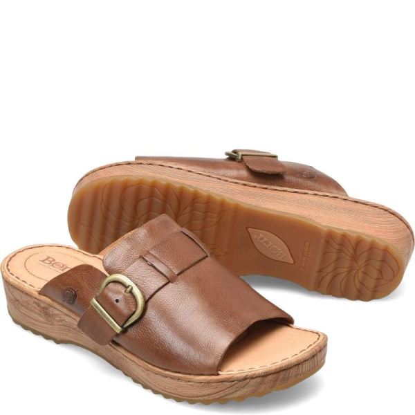 Born | Women's Averie Sandals - Luggage (Brown) | Quick Ship