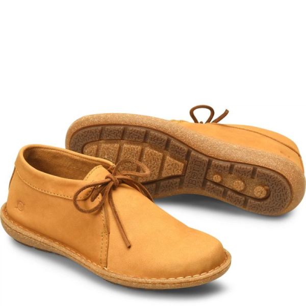 Born | Women's Nuala Boots - Yellow Nubuck (Yellow) | Quick Ship