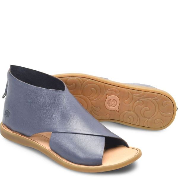 Born | Women's Iwa Sandals - Navy Marine (Blue) | Quick Ship