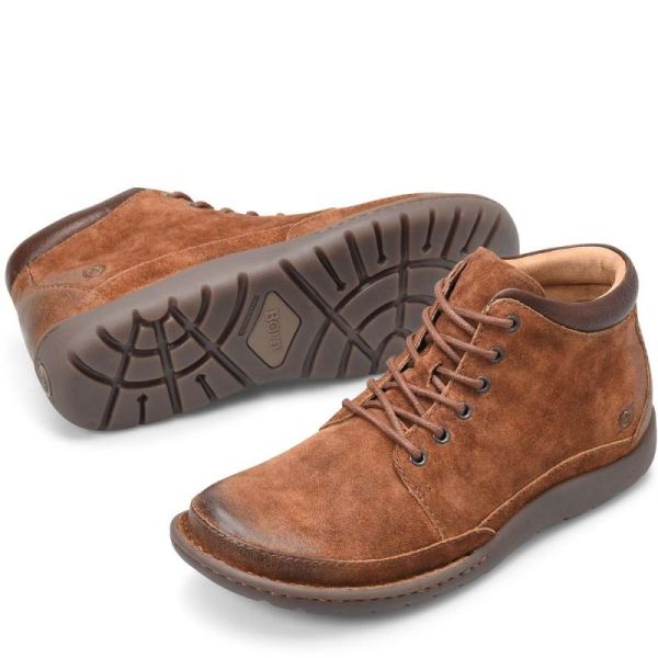 Born | Men's Nigel Boots - Rust Tobacco Distressed (Brown) | Quick Ship