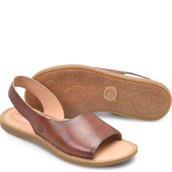 Born | Women's Inlet Sandals - Dark Tan Bourbon (Brown) | Quick Ship