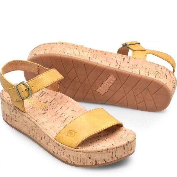 Born | Women's Sari Sandals - Yellow Sun (Yellow) | Quick Ship