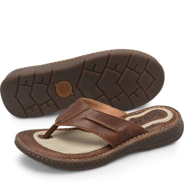 Born | Men's Whitman Sandals - Tan Cymbal (Brown) | Quick Ship