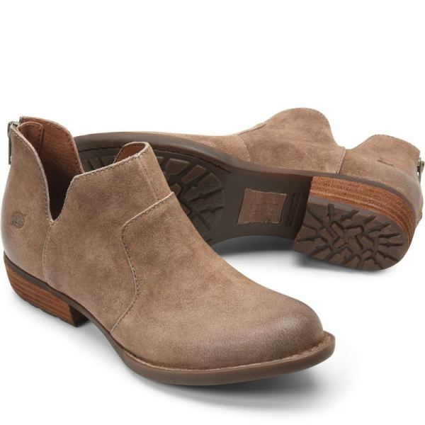Born | Women's Kerri Boots - Taupe distressed (Tan) | Quick Ship