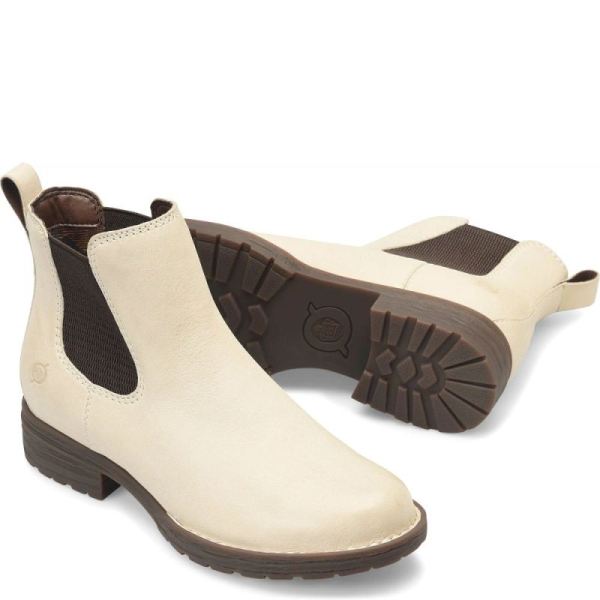 Born | Women's Cove Boots - Cream (White) | Quick Ship