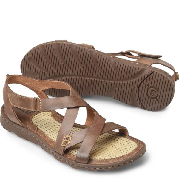 Born | Women's Trinidad Basic Sandals - Sunset (Brown) | Quick Ship