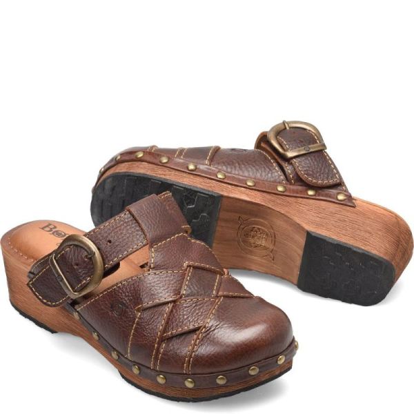 Born | Women's Amber Clogs - Cinnamon Stick (Brown) | Quick Ship