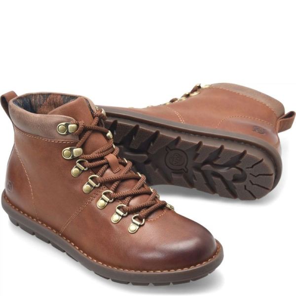 Born | Women's Blaine Boots - Brown and Taupe (Brown) | Quick Ship