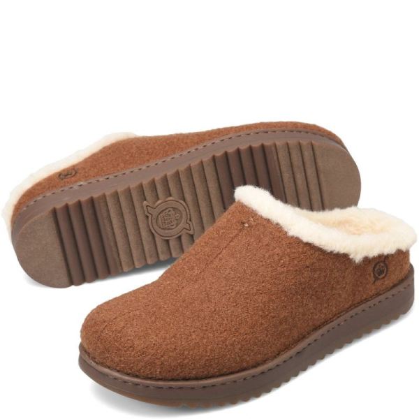 Born | Men's Jayce Slip-Ons & Lace-Ups - Cognac Wool Combo (Brown) | Quick Ship