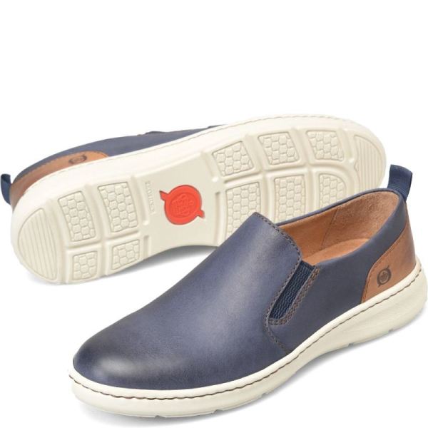 Born | Men's Morgan Slip-Ons & Lace-Ups - Universe Terra Combo (Blue) | Quick Ship