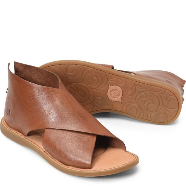 Born | Women's Iwa Sandals - Cuoio Brown (Brown) | Quick Ship