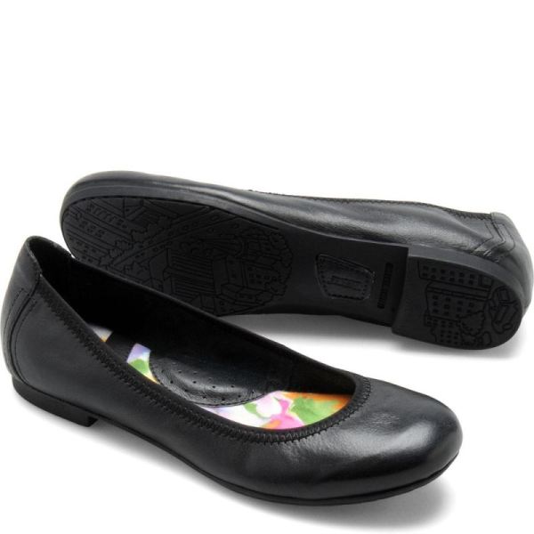 Born | Women's Julianne Flats - Black | Quick Ship