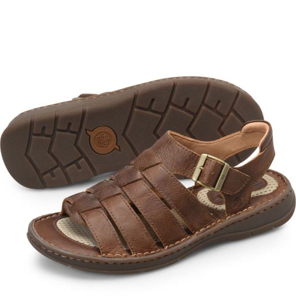 Born | Men's Wichita Sandals - Tan Cymbal (Brown) | Quick Ship