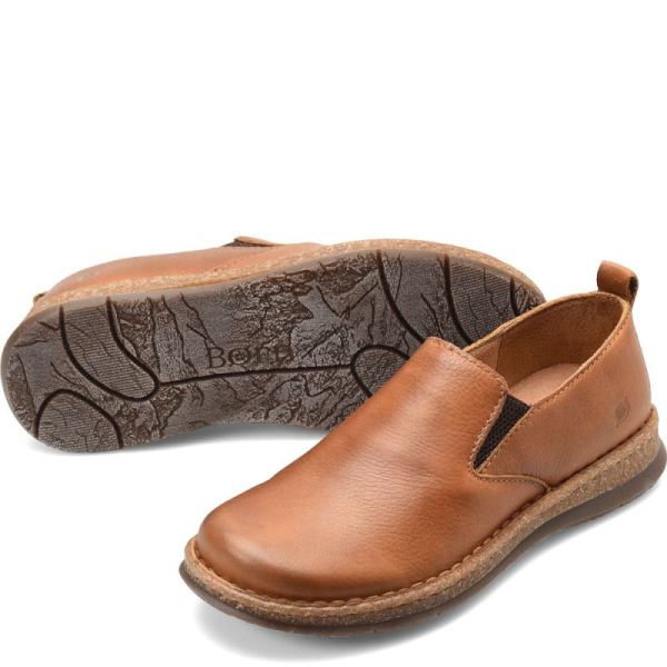 Born | Men's Bryson Slip-Ons & Lace-Ups - Saddle (Tan) | Quick Ship