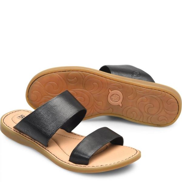Born | Women's Inslo Sandals - Black | Quick Ship