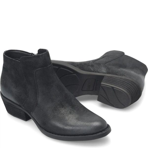 Born | Women's Mckenzie Boots - Black Distressed (Black) | Quick Ship