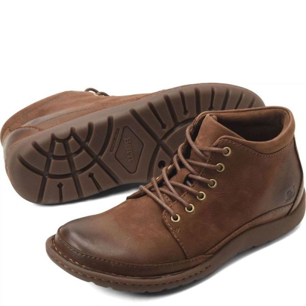 Born | Men's Nigel Boots - Carafe Nubuck (Brown) | Quick Ship