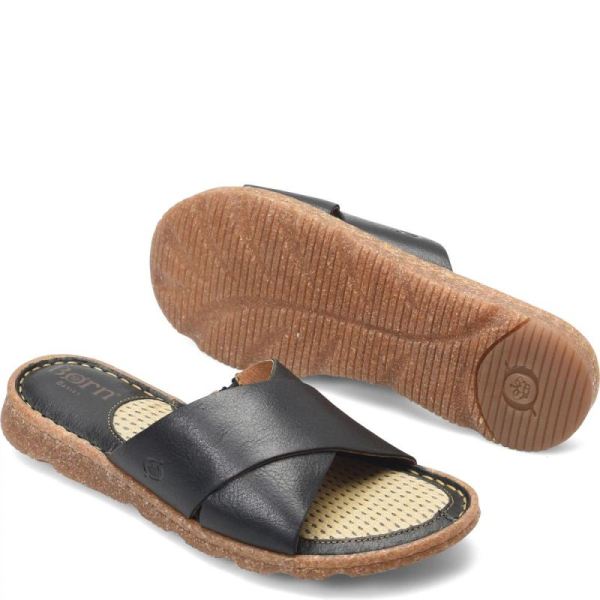 Born | Women's Hana Basic Sandals - Black | Quick Ship