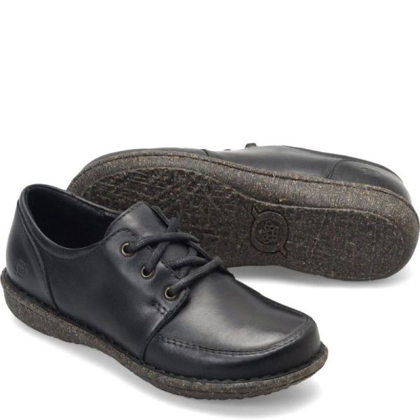 Born | Women's Juana Basic Slip-Ons & Lace-Ups - Black | Quick Ship
