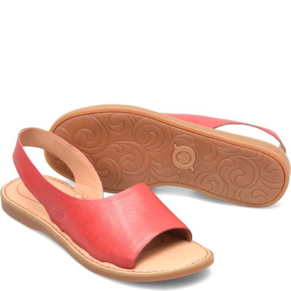 Born | Women's Inlet Sandals - Coral (Red) | Quick Ship