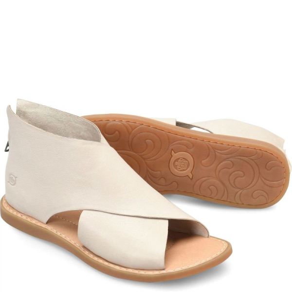 Born | Women's Iwa Sandals - White Ecru (White) | Quick Ship