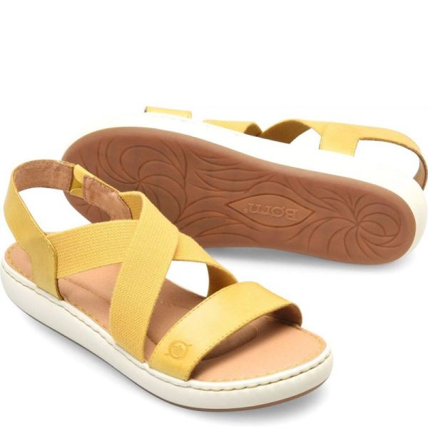 Born | Women's Jayla Sandals - Lemon (Yellow) | Quick Ship