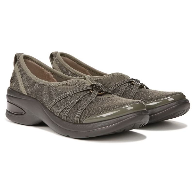 Bzees Women's Rosie Slip On-Green Fabric | Canada Outlet