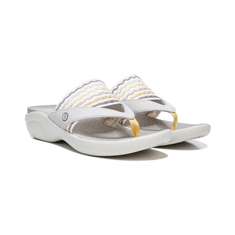 Bzees Women's Cabana Flip Flop Sandal-Taupe Ripple Gore | Canada Outlet