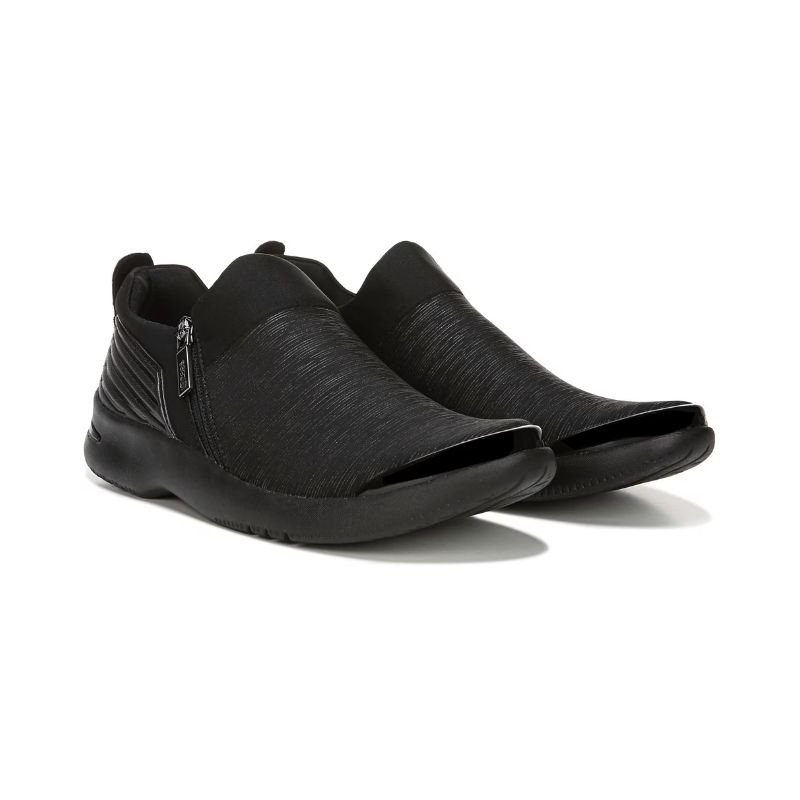 Bzees Women's Axis Sneaker-Black Brushed Heather Fabric | Canada Outlet
