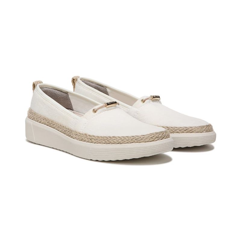 Bzees Women's Maui Slip On-White Fabric | Canada Outlet