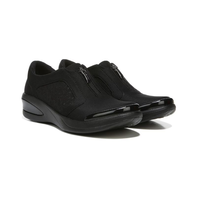Bzees Women's Florence Slip On Sneaker-Black Leopard Print | Canada Outlet