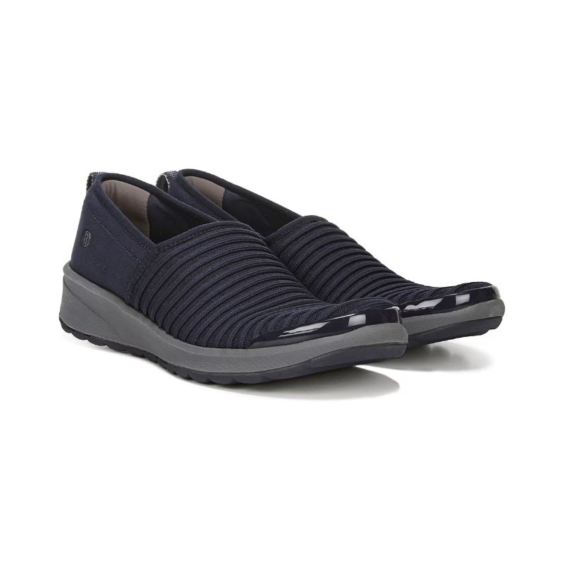 Bzees Women's Glee Slip On-Navy Knit | Canada Outlet