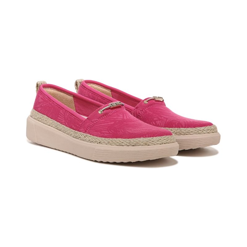 Bzees Women's Maui Slip On-Pink Palm Fabric | Canada Outlet