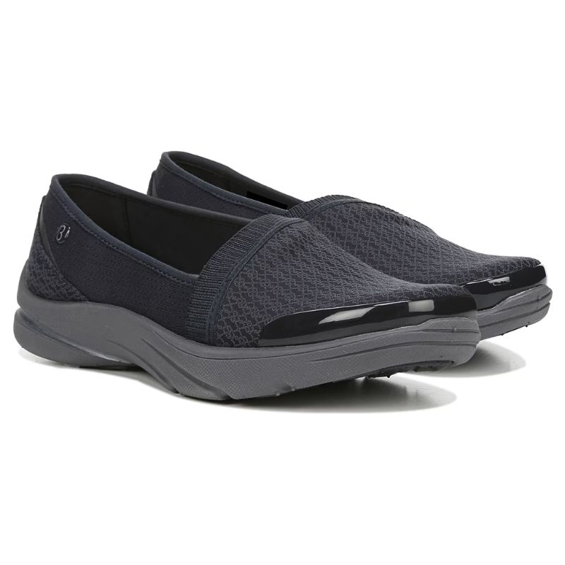 Bzees Women's Lollipop Slip On-Navy Print Mesh | Canada Outlet