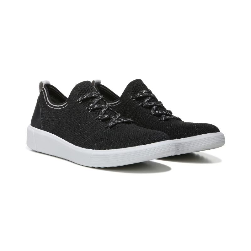 Bzees Women's March On Sneaker-Black Knit | Canada Outlet