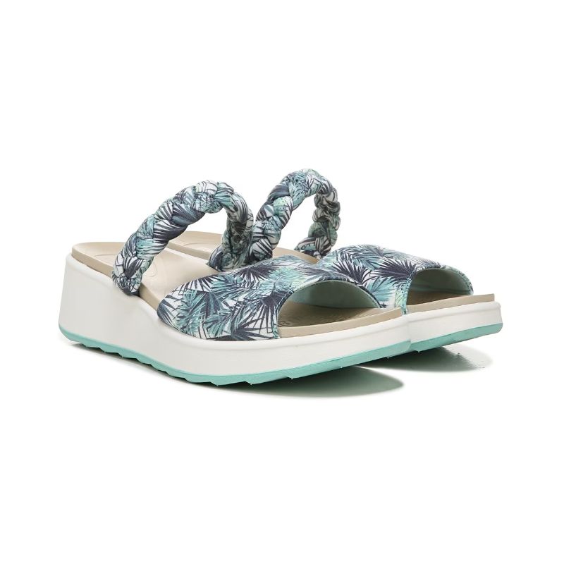 Bzees Women's New Wave Slide Sandal-Greenleaf Fabric | Canada Outlet