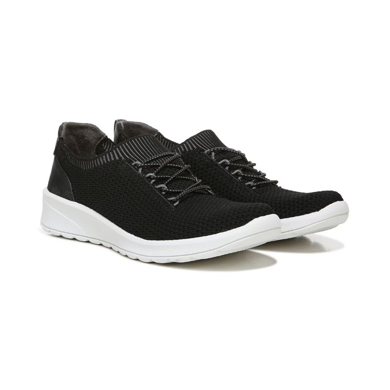 Bzees Women's Gold Rush Slip On Sneaker-Black Knit | Canada Outlet