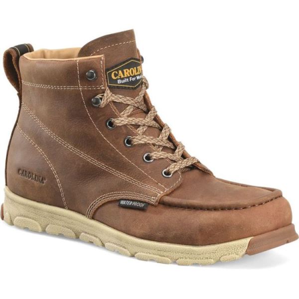 CAROLINA MEN'S S-117 ALUMINUM TOE MOC TOE in BROWN | CANADA OUTLET