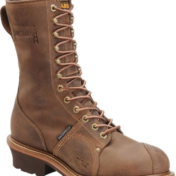 CAROLINA MEN'S LINESMAN 10 COMP TOE in DARK BROWN | CANADA OUTLET