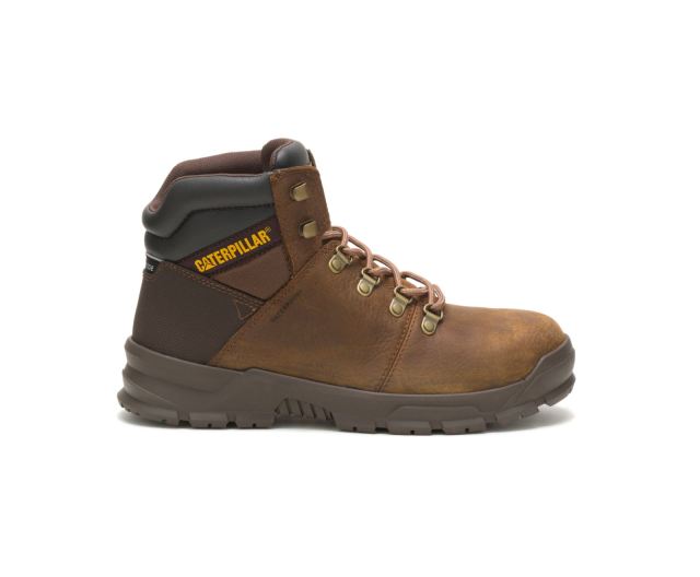 Cat - Charge Waterproof Alloy Toe Work Boot Brown Sugar