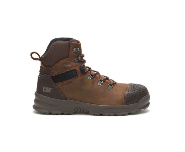 Cat - Accomplice X Waterproof Steel Toe Work Boot Real Brown