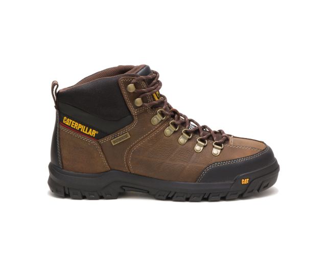 Cat - Threshold Waterproof Steel Toe Work Boot Real Brown