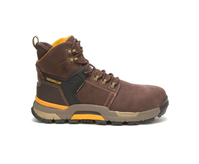 Cat - Cat - EDGE Waterproof Nano Toe Work Boot Coffee Bean