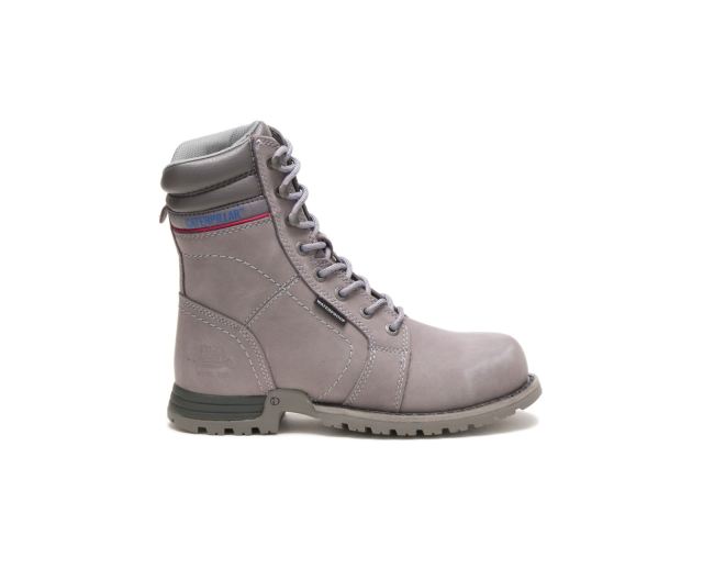 Cat - Echo Waterproof Steel Toe Work Boot Frost Grey