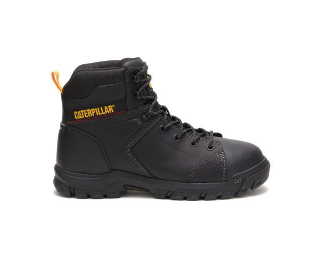 Cat - Wellspring Waterproof Metatarsal Guard Steel Toe Work Boot Black