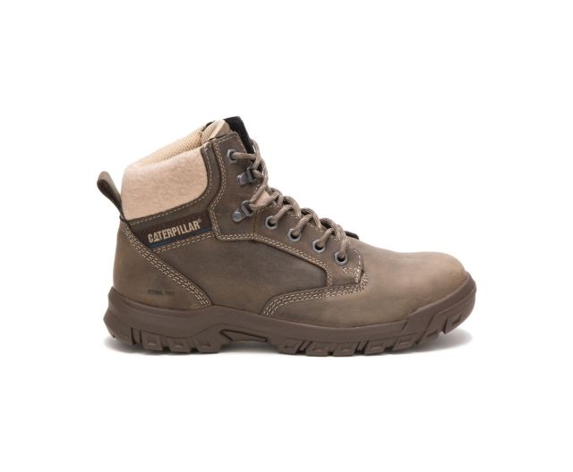 Cat - Tess Steel Toe Work Boot Dark Gull Grey