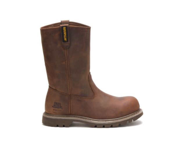 Cat - Revolver Steel Toe Work Boot Dark Beige